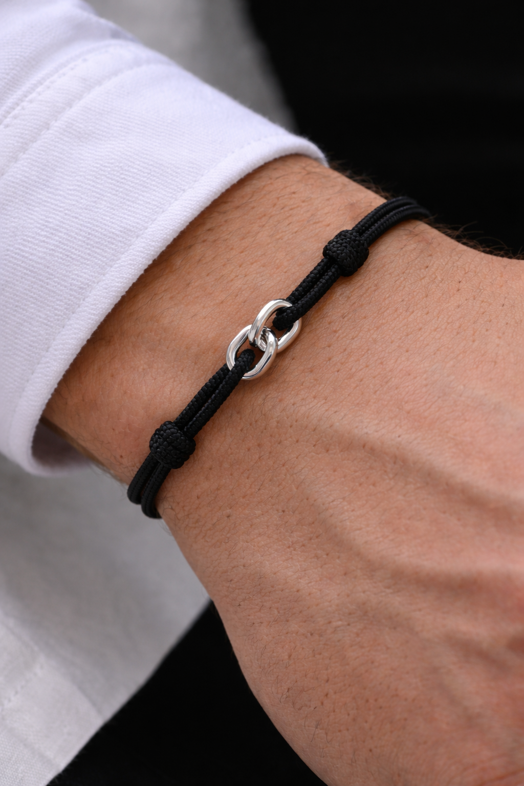 Double link rope bracelet"